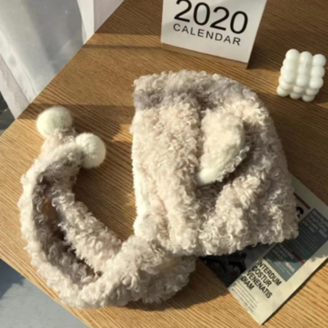 直播冬季网红雷锋日系可爱小熊耳朵护耳韩版可爱毛绒包头帽子女