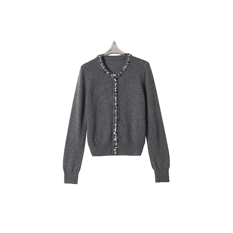 长袖针织衫小香风气质短款时尚百搭秋冬开衫CEA6600