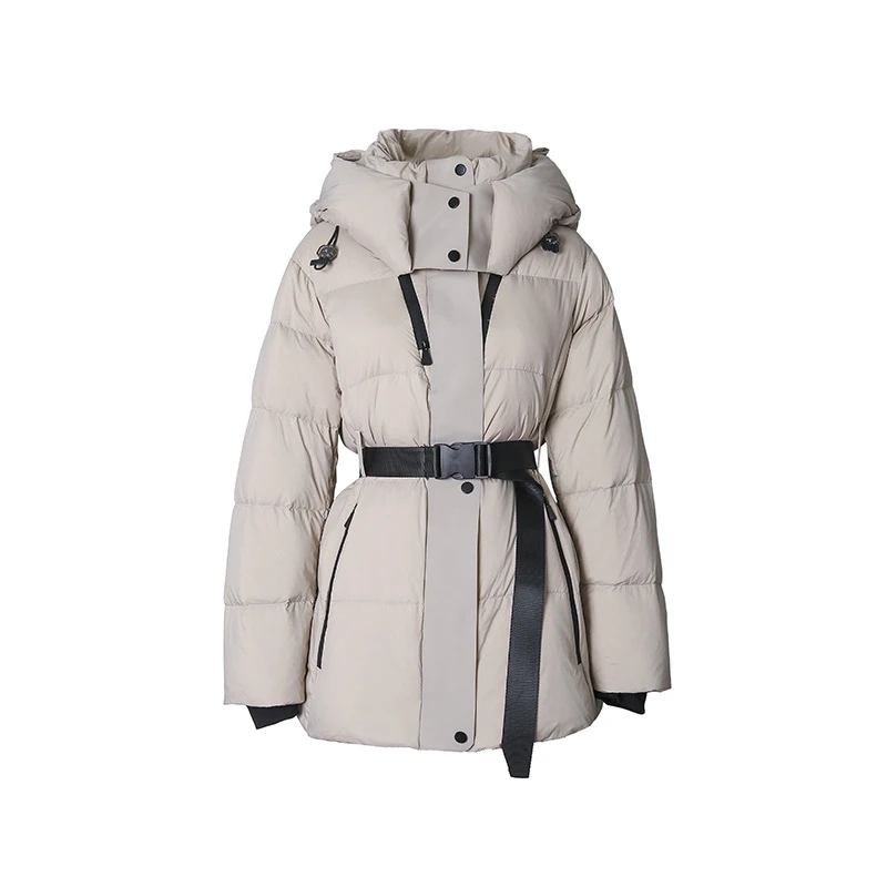 连帽工装羽绒服保暖羽绒夹克外套