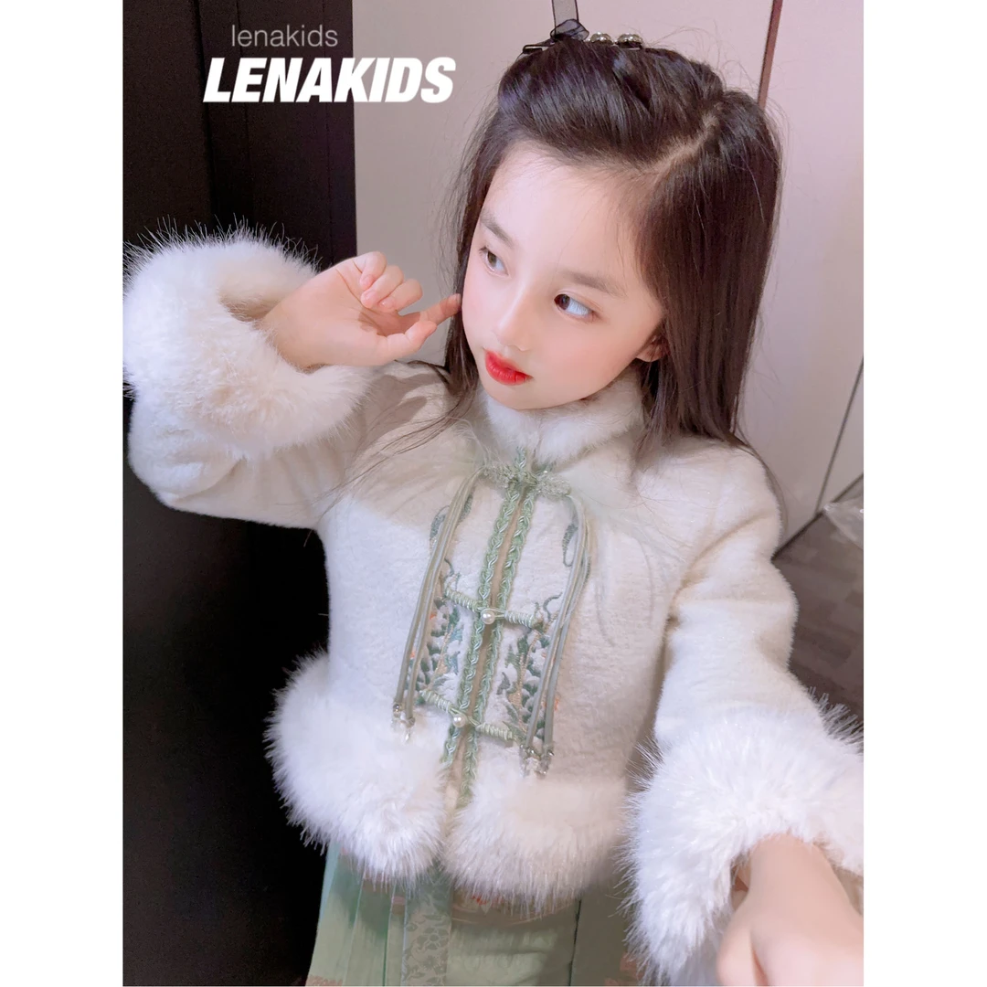 Lenakids【新国风·90白鸭绒·亲子】羽绒外套女宝羽绒服23112102