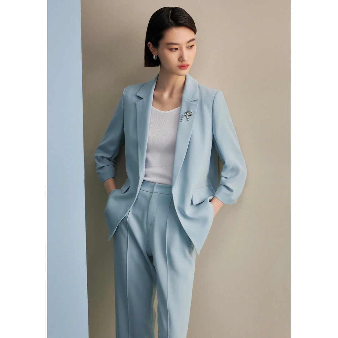【薇薇专属】夏季纯色气质高级感时尚西服M423203263