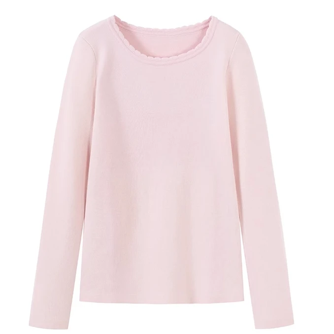 长袖针织衫羊毛保暖圆领时尚纯色套头毛衫730093-90566