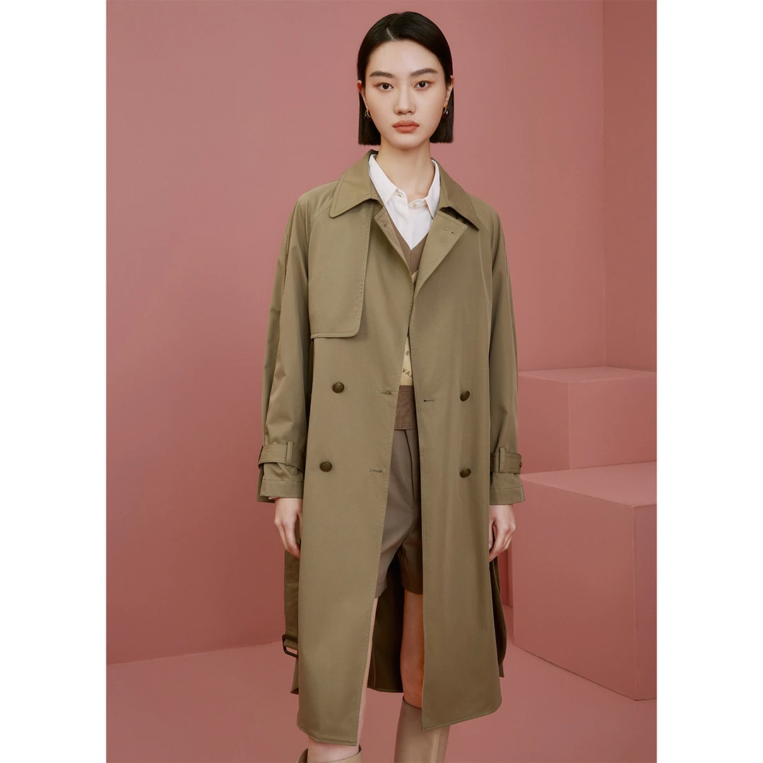 英伦风设计款长款风衣M424300511