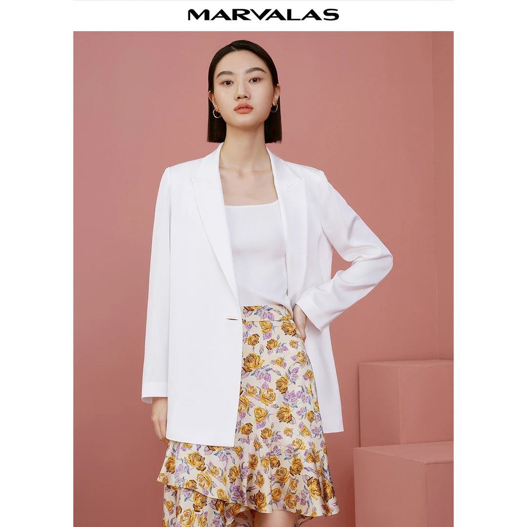 【许半夏推荐】简约薄款通勤西装夏季气质高级感时尚西服M423300452