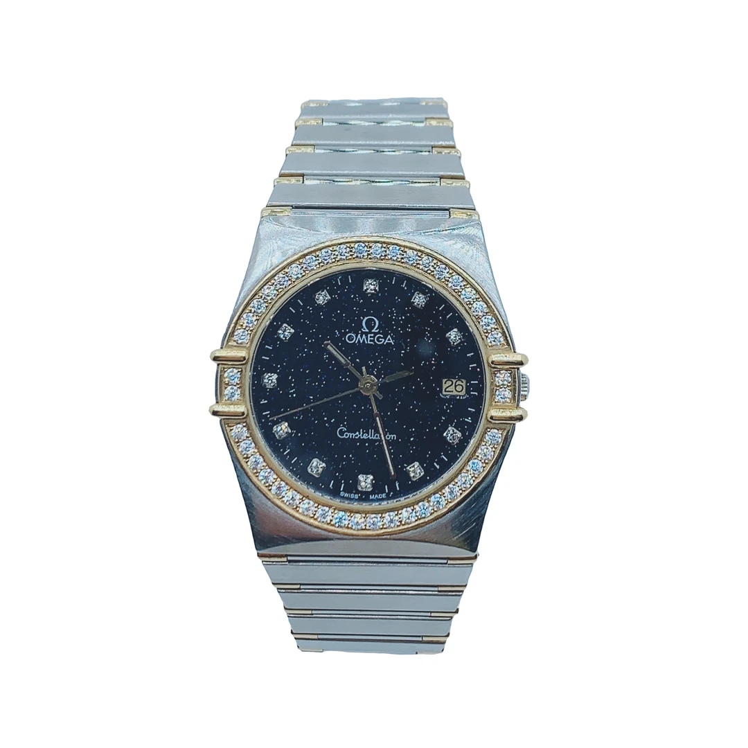 95新 Omega/欧米茄 07978/A星座系列/女士石英腕表/32盘/后钻盘