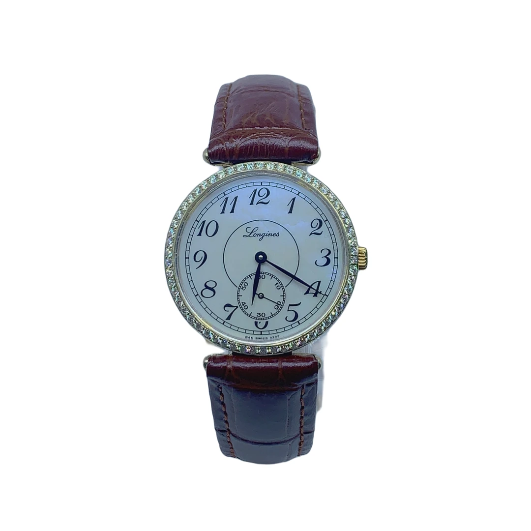 95新 Longines/浪琴 女士手动机械表/32盘/表带扣后配/后钻/11038