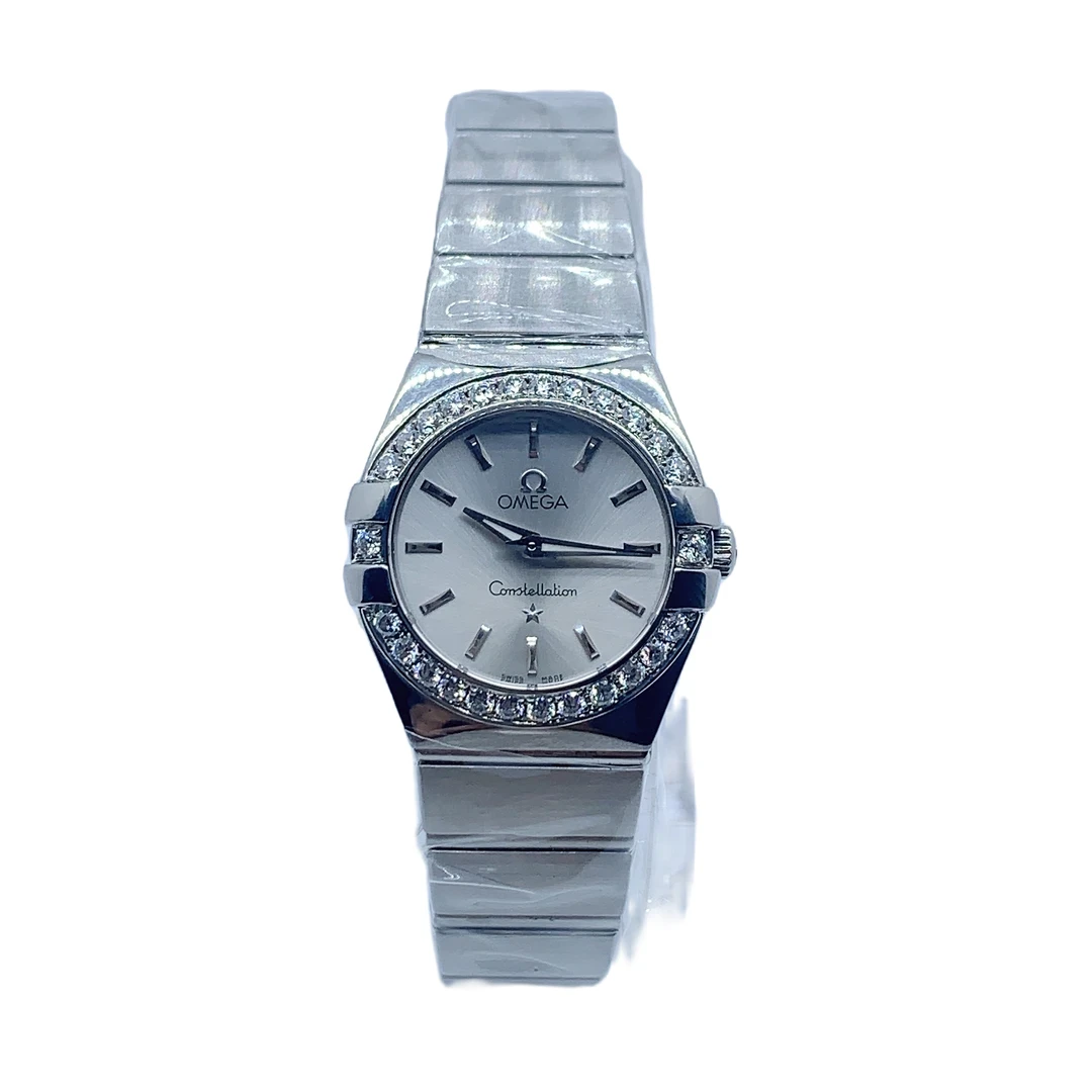 95新 Omega/欧米茄 星座 系列 女士石英腕表/25盘/后钻/90724