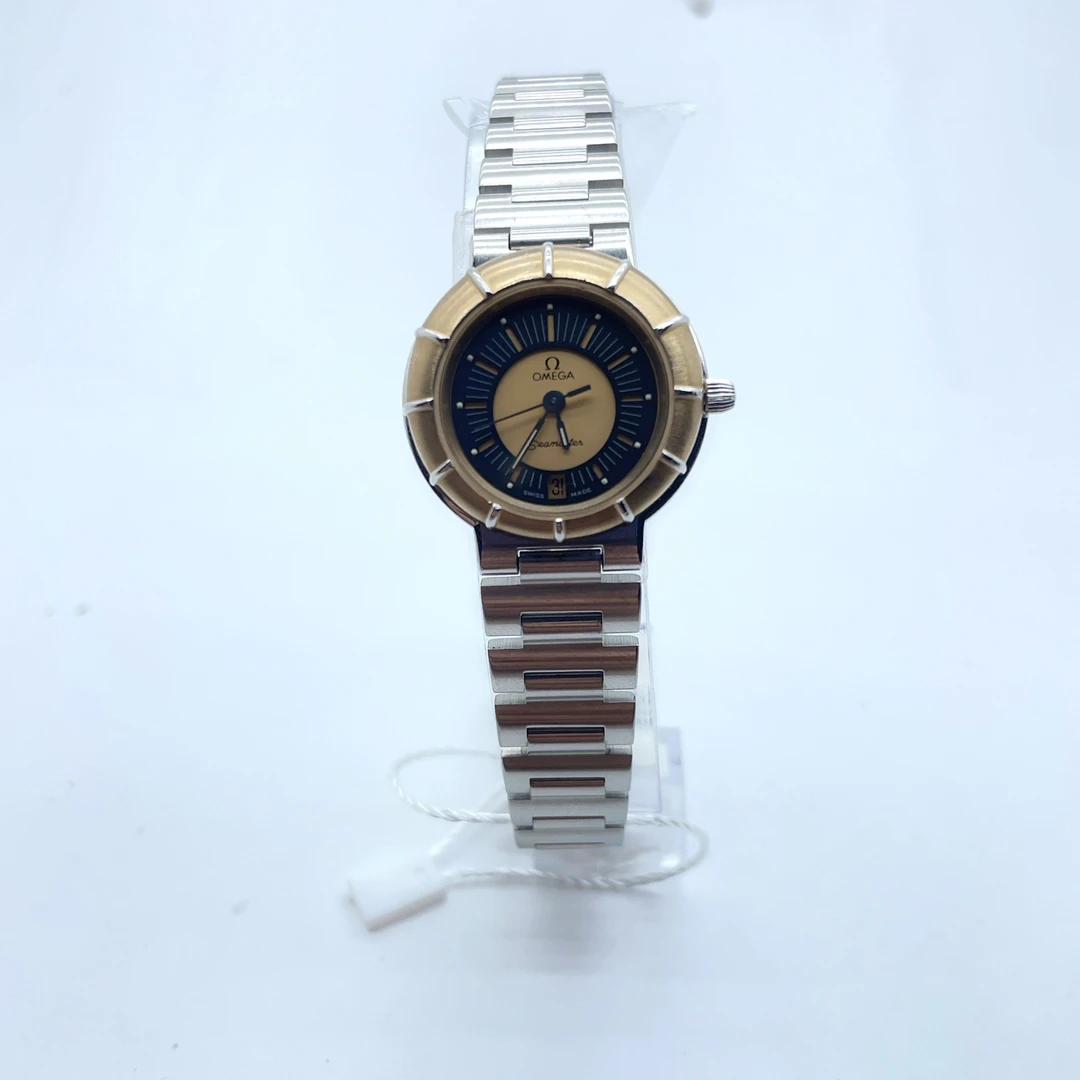 95新 Omega/欧米茄 70302/海马系列/女士石英腕表/26盘/原装