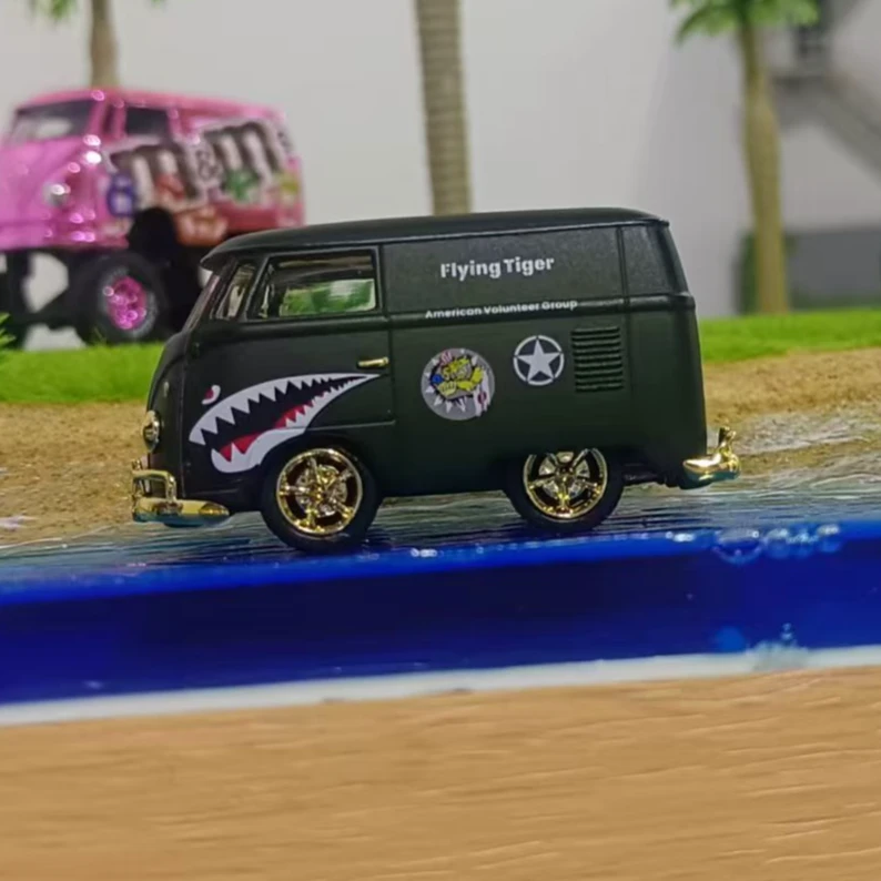车魔王大众T1面包车合金汽车模型