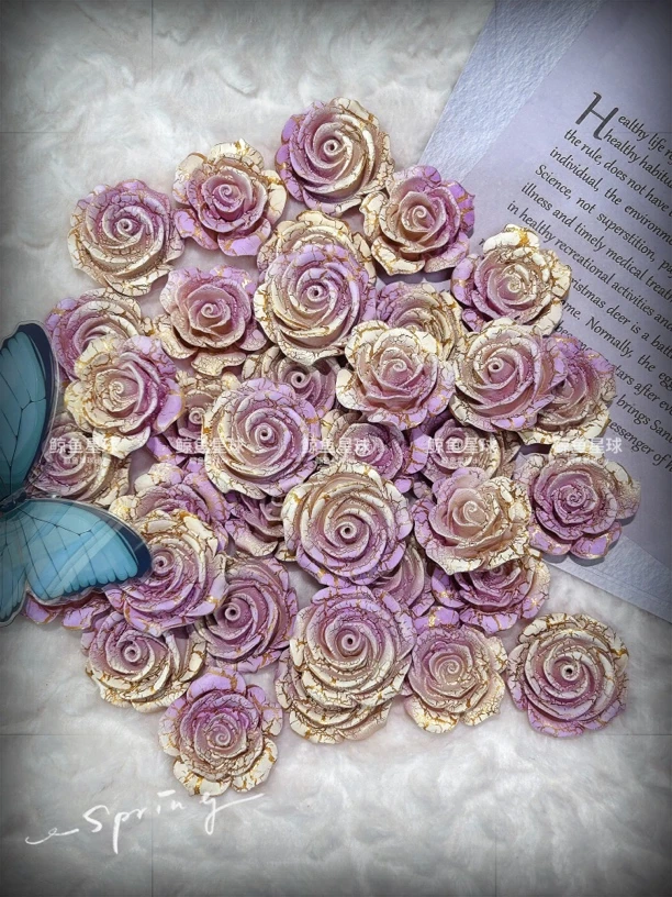 鲸鱼限定【福福 过款】 超美高透手工DIY树脂花花 美甲配饰平替好物