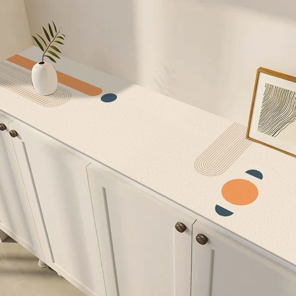 简约轻奢硅藻泥鞋柜盖垫吸水防滑茶几垫家用电视柜垫防尘垫可定制