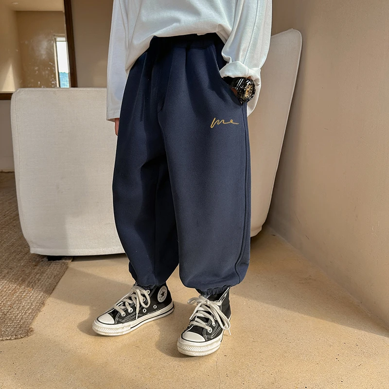 儿童运动裤 男童女童束脚卫裤 校园慢跑裤 中大童 春秋款 童装