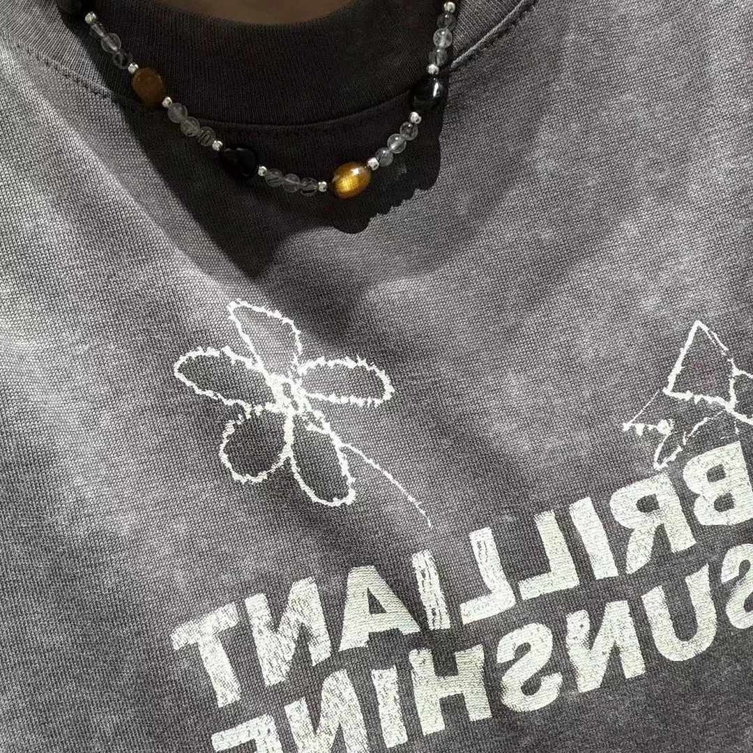 非金属树脂项链 JIUJIU【初眠】通勤百搭小众简约珠珠项链0806