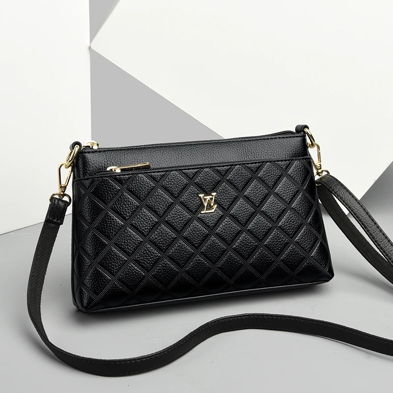 休闲百搭简约真皮妈妈包时尚小众韩版小包包大气单肩包洋气斜挎包