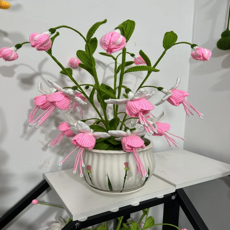 倒挂金钟毛线钩织视频教程