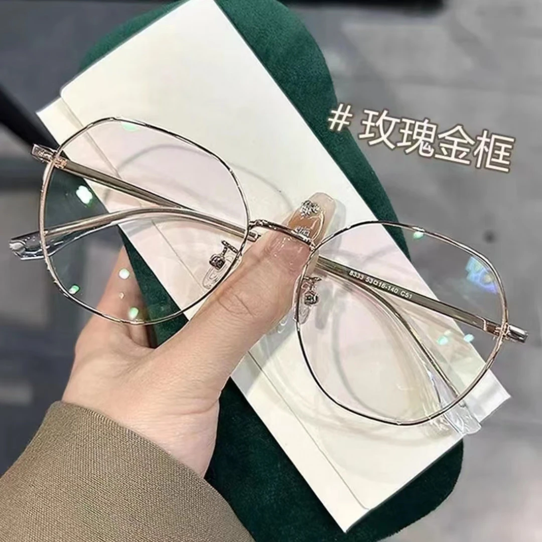 新款韩版防蓝光辐射0-600度近视眼镜超轻小框近视镜男女素颜神器