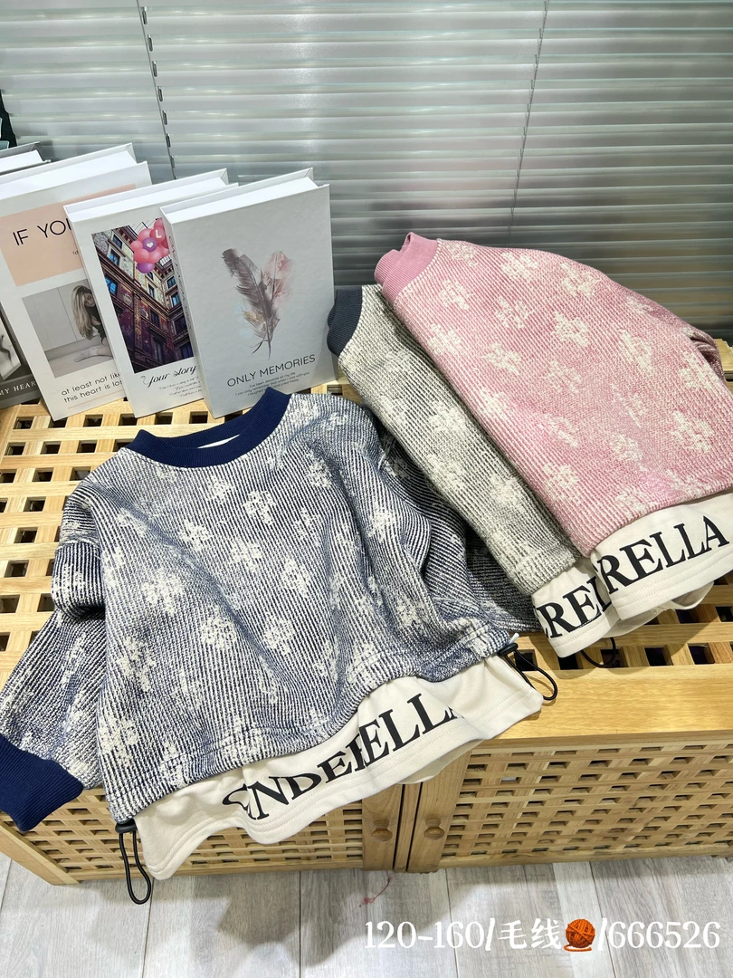 秋冬毛线加厚加绒卫衣