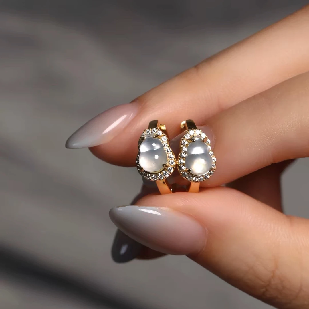 铜合金耳饰 新中式小众设计葫芦耳扣百搭时尚耳环F1369