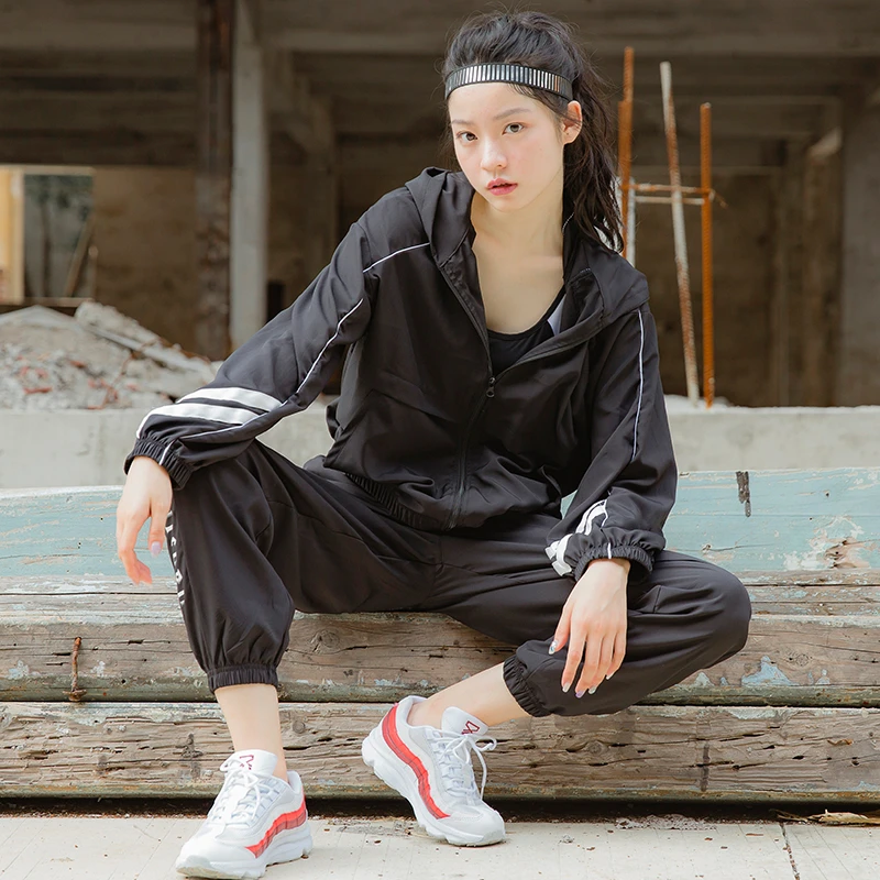 新款瑜伽服运动套装女休闲宽松速干健身服运动装跑步健身房大码