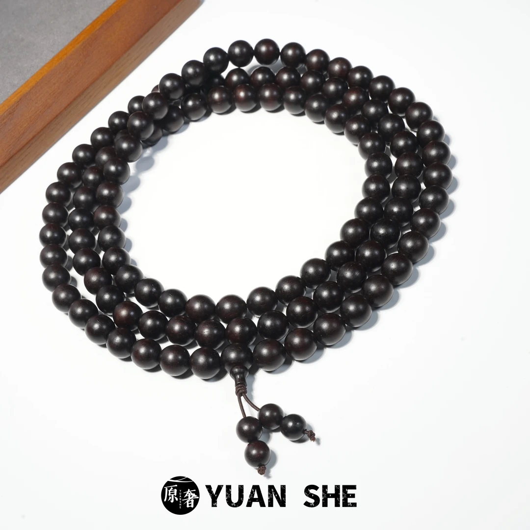 【原奢·紫檀】印度小叶紫檀0.8*108长串手链小叶紫檀
