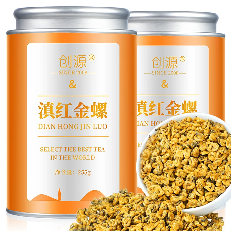 【全芽滇红金螺】2025新茶云南凤庆滇红茶古树茶金芽蜜香型罐装