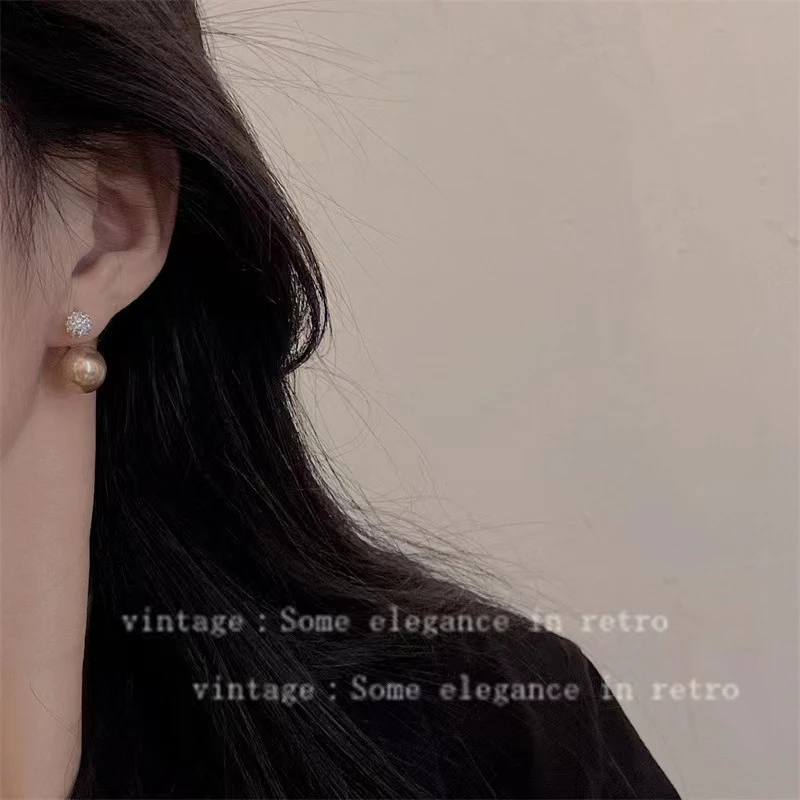 轻奢时尚百搭复古法式vintage耳钉-5472