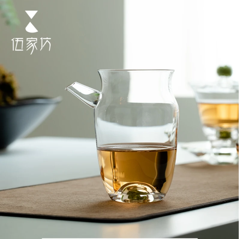 雅悟堂芳华橄榄石公道杯高档手工创意分茶器水晶玻璃大容量茶具杯