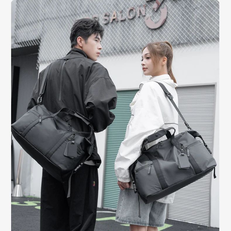 IDIGI大容量旅行包休闲健身包男女时尚多功能健身包