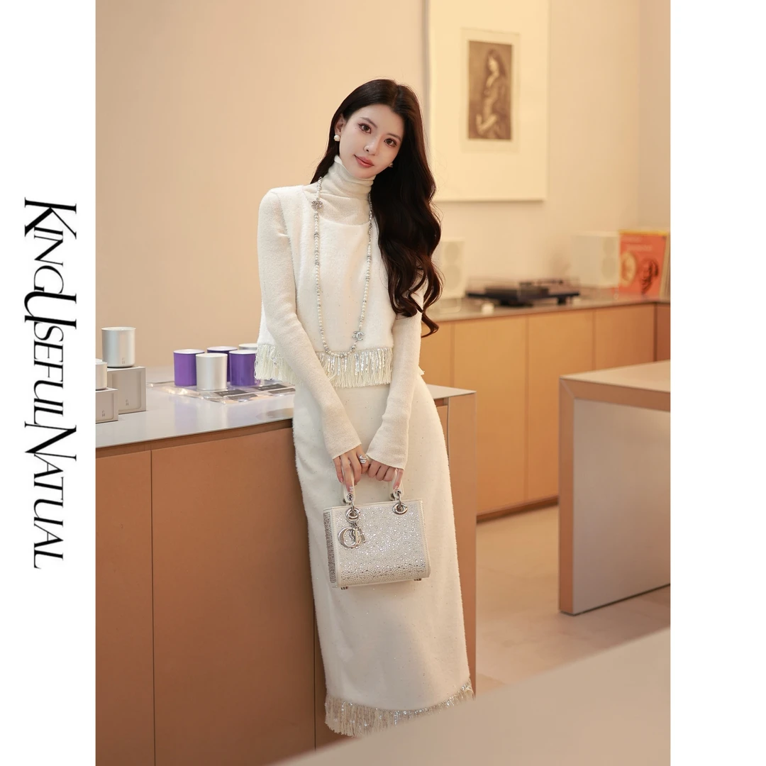 KUN【雪域精灵】私藏精致感 富家千金风植绒亮片流速贵气小香套装