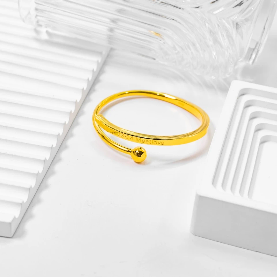 足银手镯 时尚百搭简约遇见手镯 气质轻奢