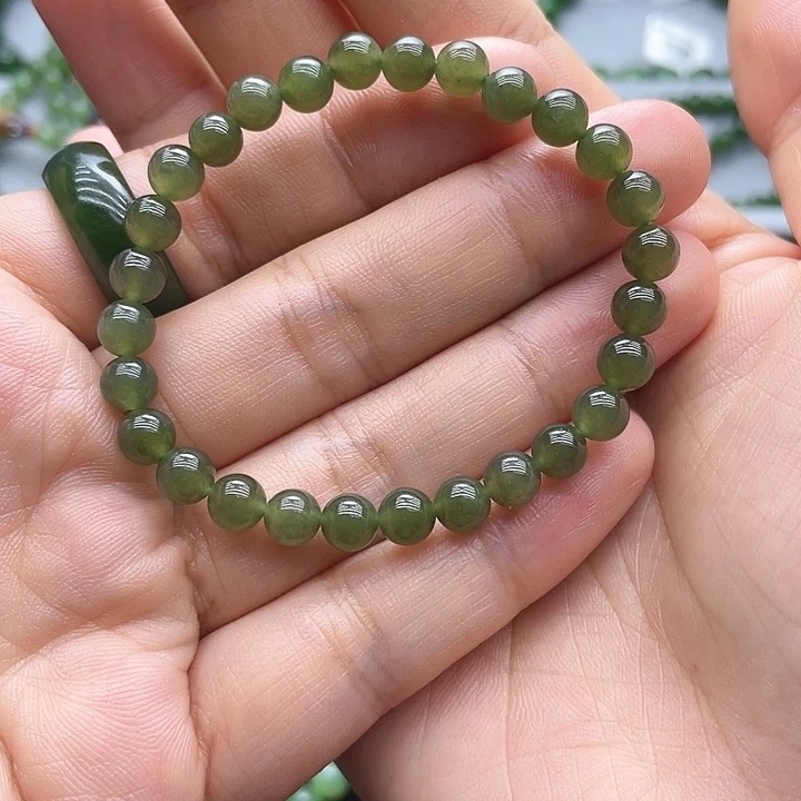 和田玉(碧玉)手链未镶嵌