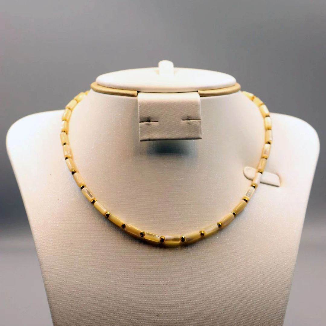 非金属仿珍珠项链 贝壳项链，女人味性感可爱精密款