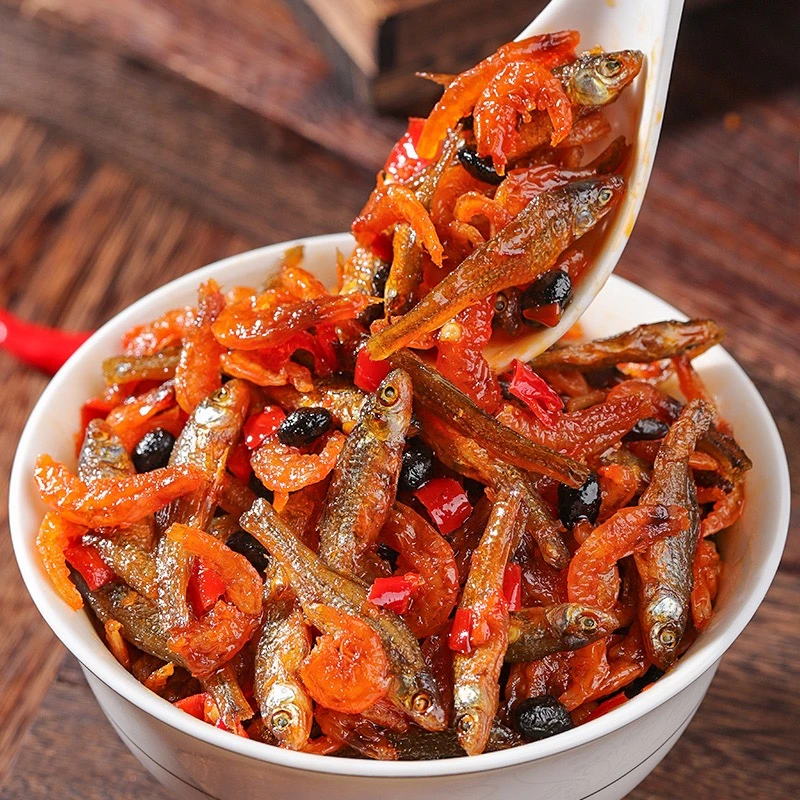 湖南特产农家香辣小鱼小虾拌饭酱香酥鱼仔酱下饭菜火焙鱼开瓶即食