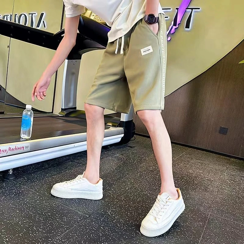 印花短裤男士夏季美式大码字母五分裤潮牌宽松休闲运动裤玲201