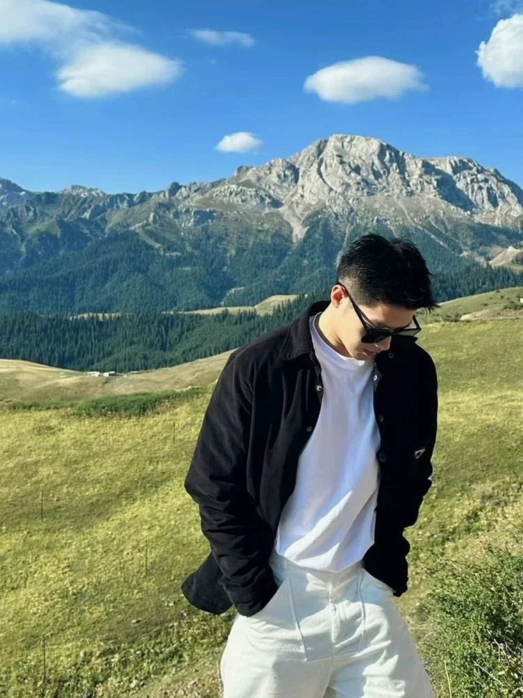 亏清福利款！高密防风面料！高级感男士宽松百搭休闲户外夹克外套