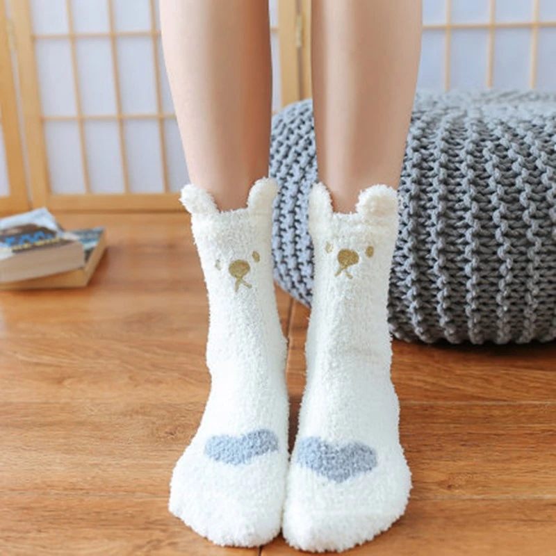 袜子加厚卡通袜子女款
