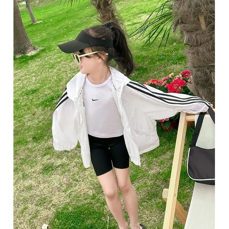 女童防晒衣2023新款夏季儿童防晒服4宝宝薄款防紫外线外套8-12岁