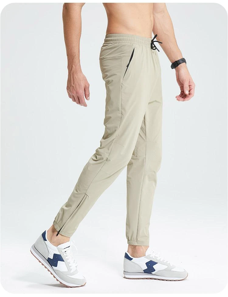 运动裤速干长裤春夏薄款男士健身训练透气高弹力专用户外跑步裤