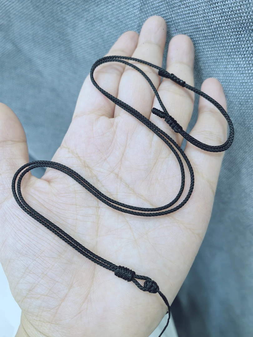 非金属布艺项链 新款挂件绳吊坠绳批发项链绳手工编织 细款可调节