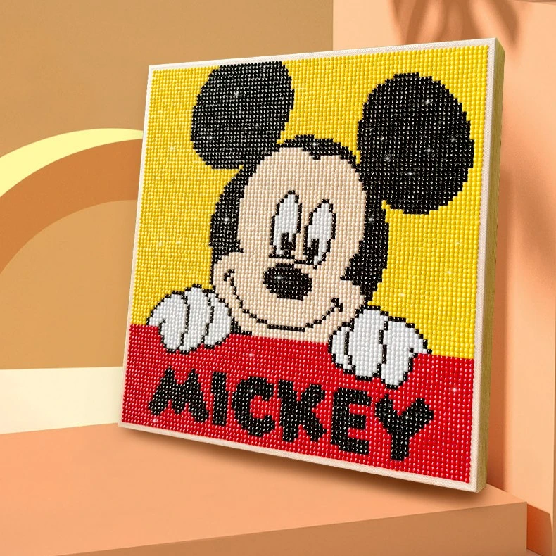 Disney/迪士尼【25X25厘米】带框贴钻画儿童亲子玩具益智DIY手工