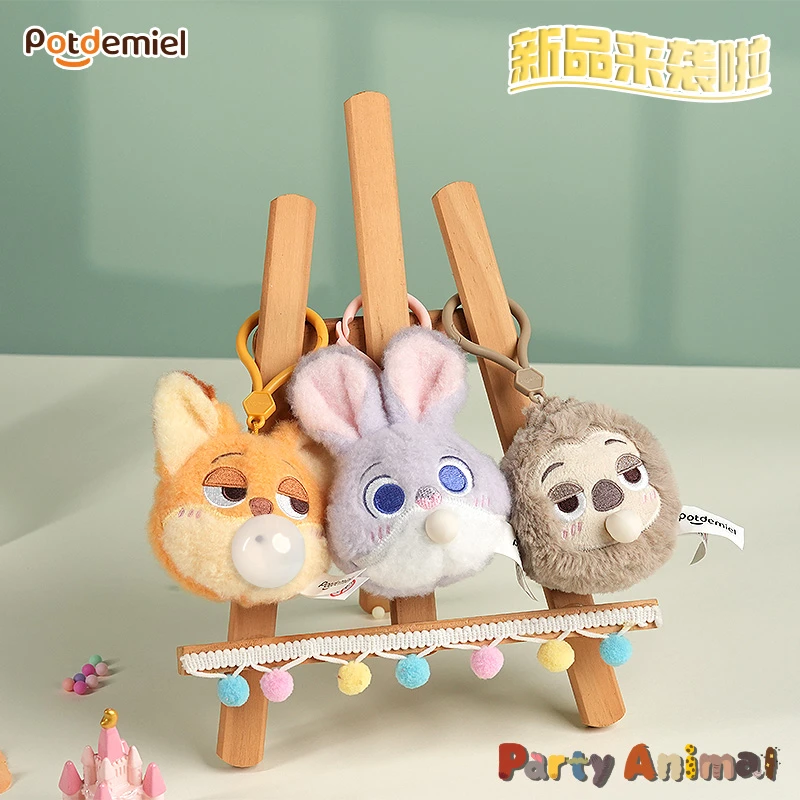 疯狂动物城朱迪尼克闪电泡泡糖捏捏解压挂件玩具