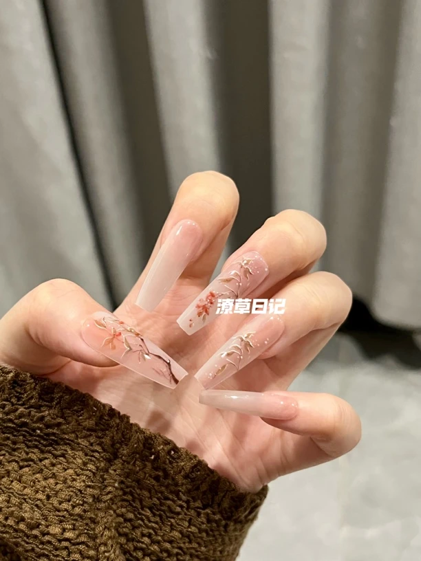 果子•新中式国风中梯穿戴甲10片装