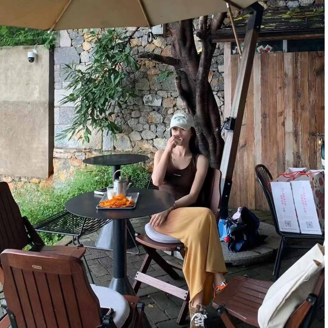 WIWH  渐变扎染修身连衣裙