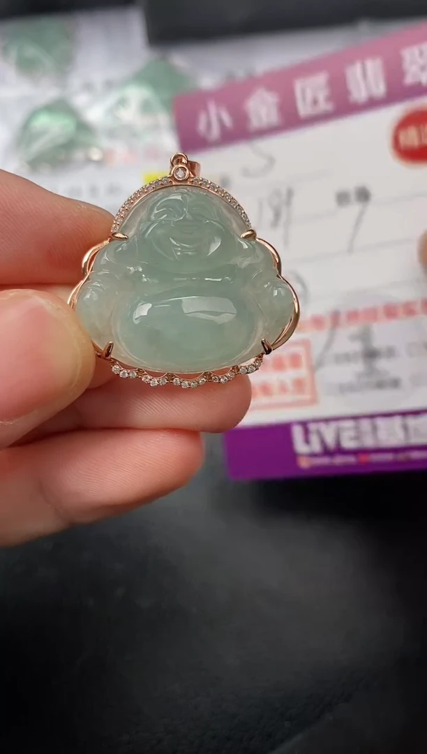 【闪购商品】翡翠颈饰银S925镶嵌挂件