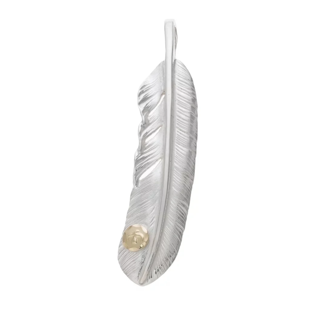 吊坠925银 CORNER GOROS 全新品 点金大羽毛 XL 右向  吊坠