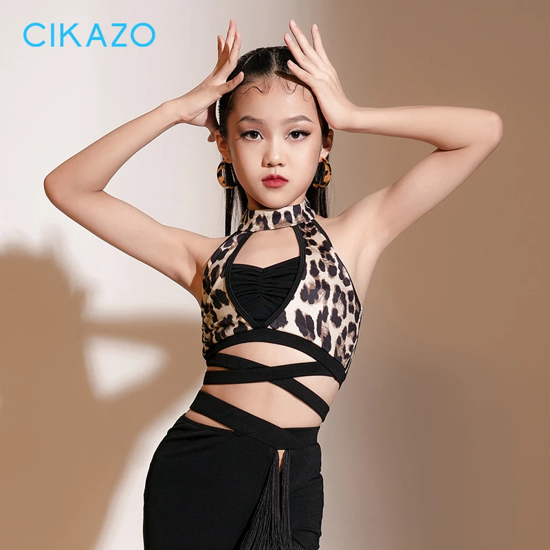 茜卡索 女童拉丁舞上衣G1261