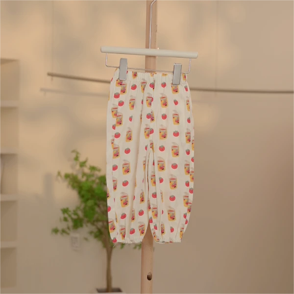 【编号G777】3094-34-儿童满印番茄时尚防蚊裤杏色-TGBB