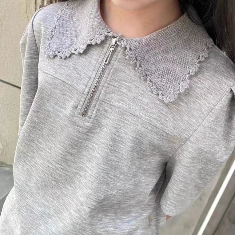 【编号F193】D2360-08-蕾丝花边领T恤-淘町