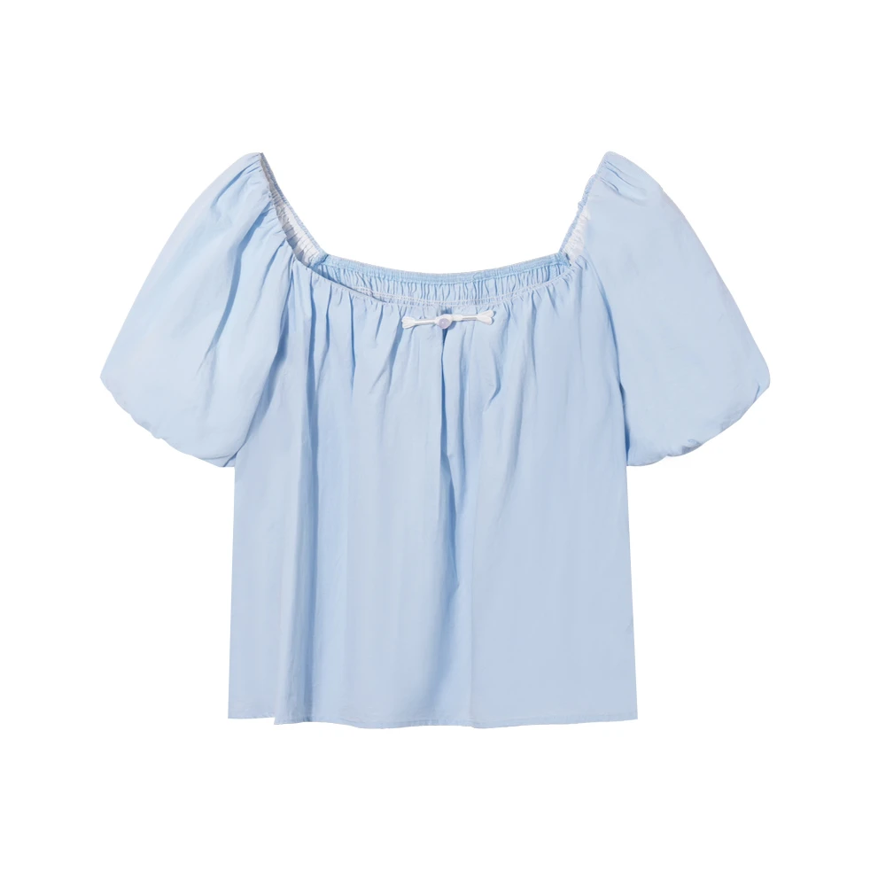 【小依专属】   10035 法式清新泡泡袖衬衫
