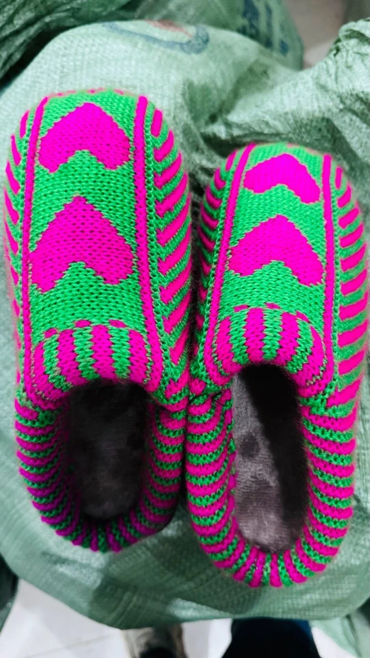 纯手工上的棉拖毛线拖，居家保暖男款女款颜色多，尺码多